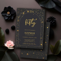 Mystic Fortune Astrology Boho Arch 50th Birthday