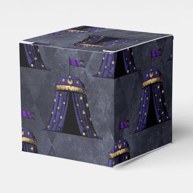 Mystic Fortune Teller Circus Party Favor Boxes (Front Side)