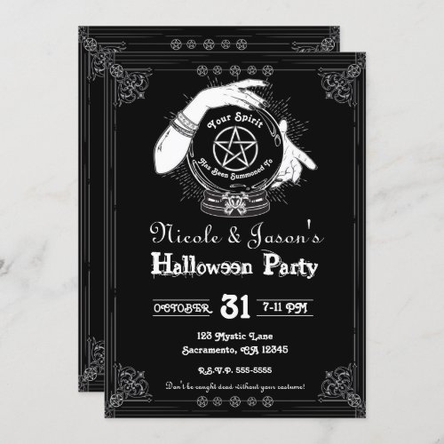 Mystic Fortune Teller Mystical Halloween Party Invitation