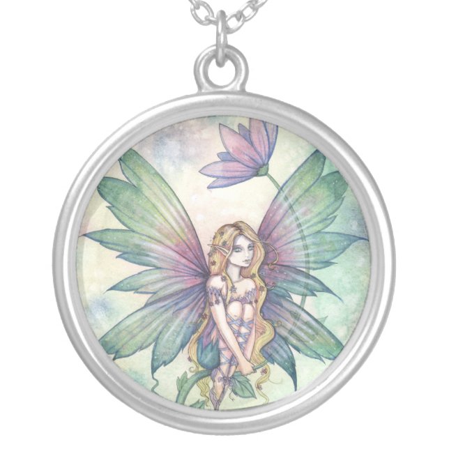 Mystic Garden Flower Fairy Necklace (Front)