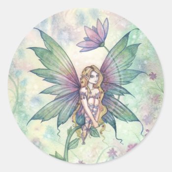 Mystic Garden Flower Fairy Stickers by robmolily at Zazzle