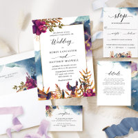 Mystic Garden Purple, Teal, Blue and Gold Wedding
