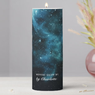 Mystic Glow – Cosmic Energy & Meditation Custom Pillar Candle