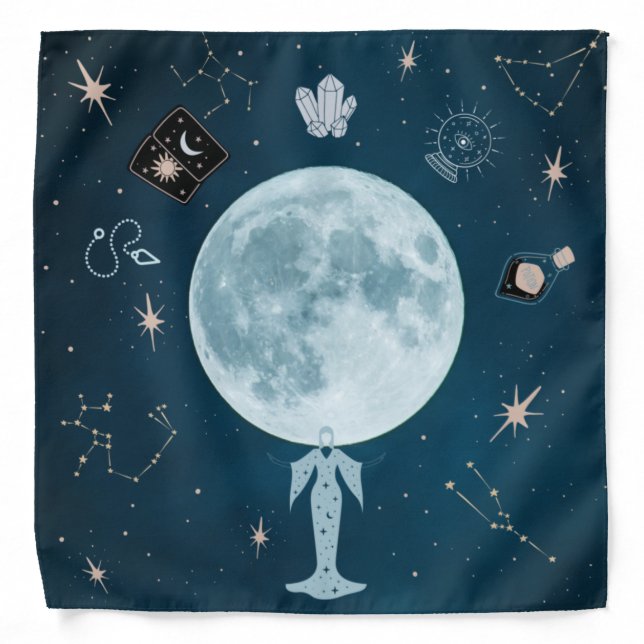 Mystic Goddess Tarot/Altar Cloth Bandana (Front)