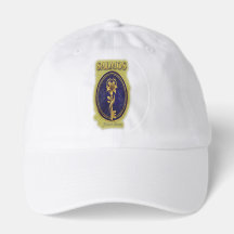 Mystic Golden Key & Bloom: Elegant Logo Design Hat