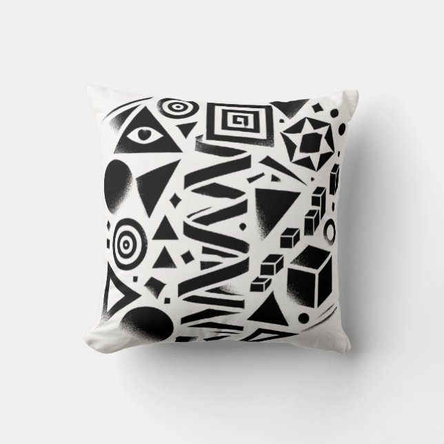 Mystic Graphics for Inspired Interiors Throw Pillow (Front)