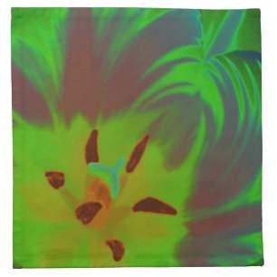 Mystic Green Tulip Napkin