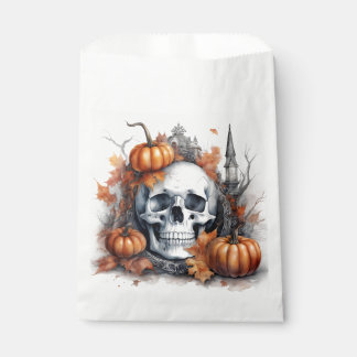Mystic Halloween Gothic Skull Art - Enchanting Favor Bag