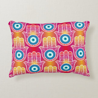 Mystic hamsa: ornate seamless design. accent pillow