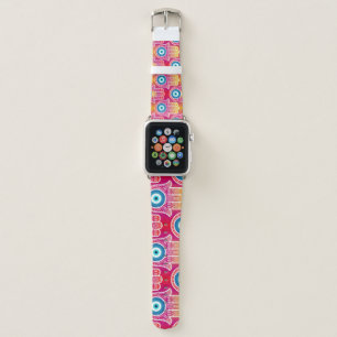 Mystic hamsa: ornate seamless design. apple watch band