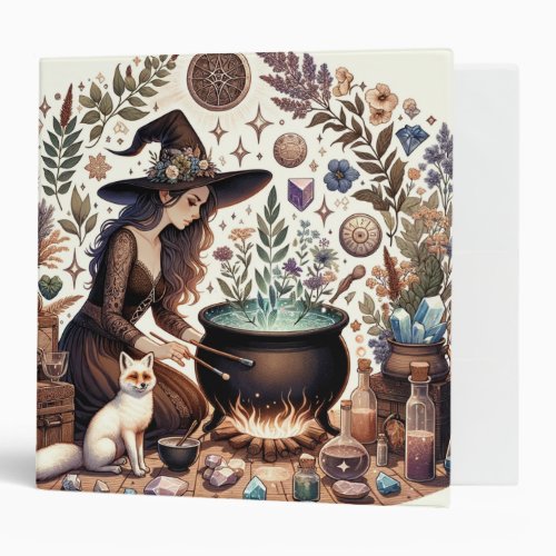 Mystic Herbalist The Art of Witchcraft and Healin 3 Ring Binder