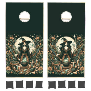 Mystic Herbalist: The Art of Witchcraft and Healin Cornhole Set