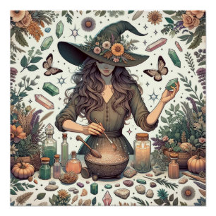 Mystic Herbalist: The Art of Witchcraft and Healin Poster