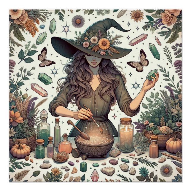 Mystic Herbalist: The Art of Witchcraft and Healin Poster (Front)