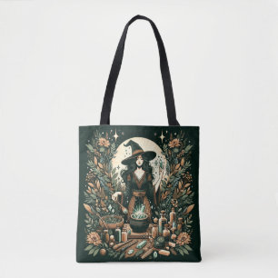 Mystic Herbalist: The Art of Witchcraft and Healin Tote Bag