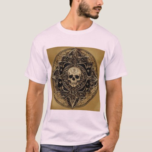 Mystic Ink Gothic Style Tattoo Drawing for Wellbe T_Shirt