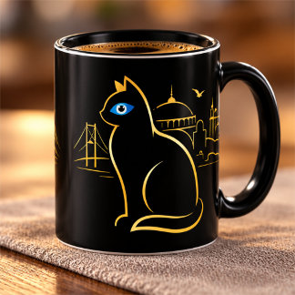 Mystic Istanbul Cat Evil Eye Mug