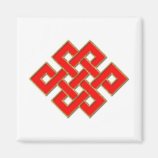Mystic Knot - Red & Gold 1 Magnet