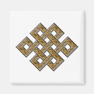 Mystic Knot - Silver & Gold 2 Magnet