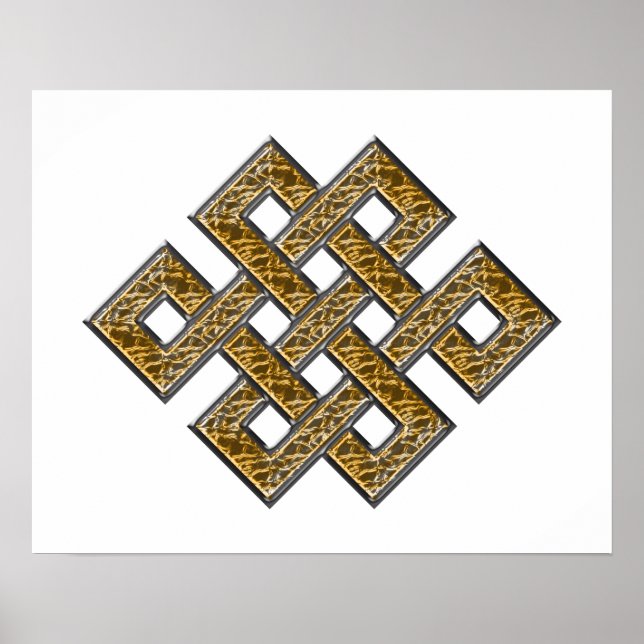 Mystic Knot - Silver & Gold 2 Poster (Front)