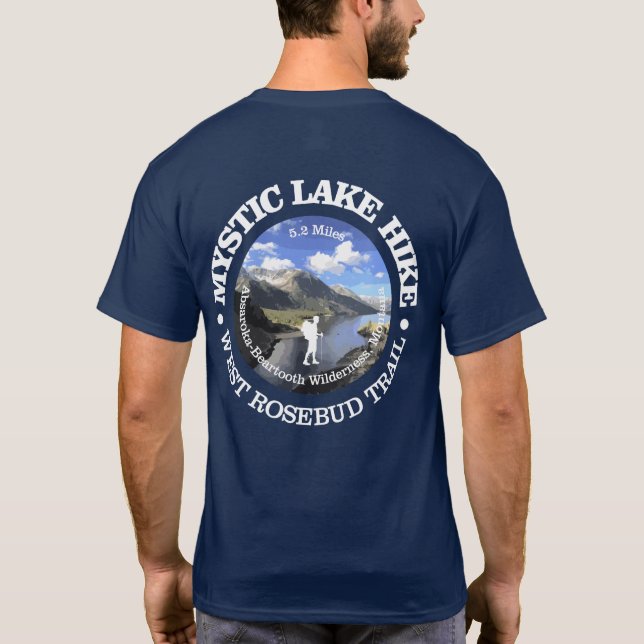 Mystic Lake Hike (rd) T-Shirt (Back)