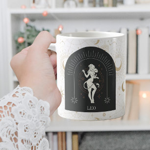 Mystic Leo Zodiac Stars Horoscope Coffee Mug