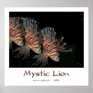 MYSTIC LION Art Print