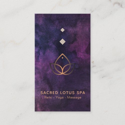  Mystic Lotus Sacred Geometry Alchemy Shaman Business Card