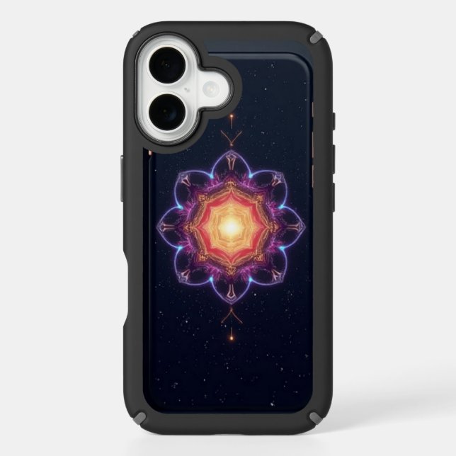 Mystic Mandala Cosmic Art iPhone 16 Case  (Front)