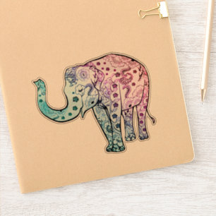 Mystic Mandala Elephant Sticker