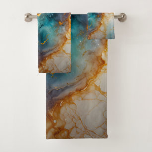Mystic Marble Bath Towel Set