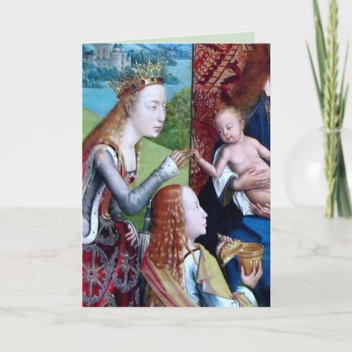 Mystic Marriage of St Catherine of Alexandria Car Card