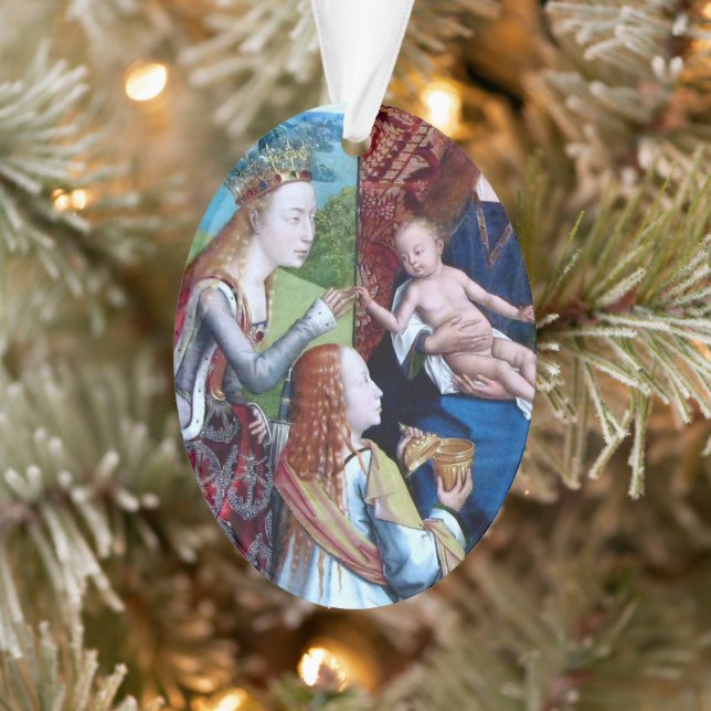 Mystic Marriage of St. Catherine of Alexandria Ornament (Tree)