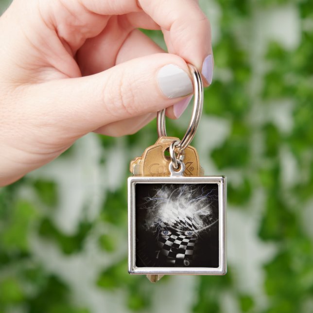 Mystic mask with time spirals keychain (Hand)