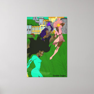 Mystic Melanin Warriors Canvas Print