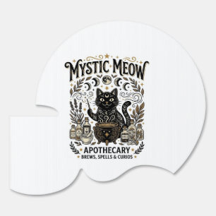 Mystic Meow Cat Witchy Mystic Apothecary Cat Vinta Sign