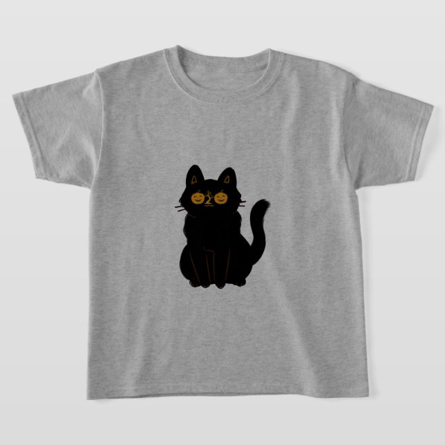  Mystic Meow Halloween Tee (Kids Edition) (Laydown)