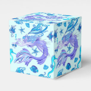 Mystic Mermaid Fairy Purple Creature Ceramic Tile Favor Boxes