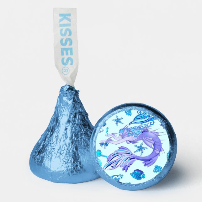 Mystic Mermaid Fairy Purple Creature Ceramic Tile Hershey®'s Kisses® (Front)