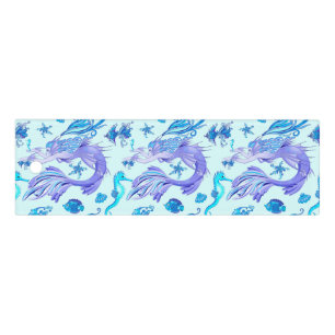Mystic Mermaid Fairy Purple Creature Ceramic Tile Ruler