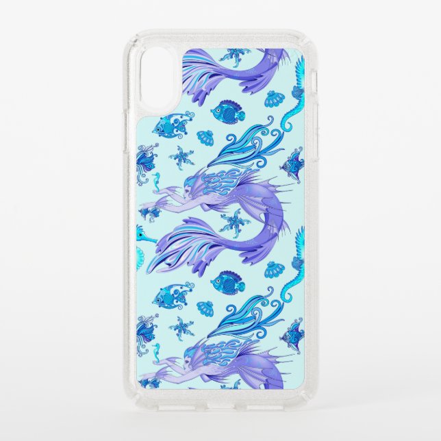 Mystic Mermaid Fairy Purple Creature Ceramic Tile Speck iPhone XS Max Case (Front)