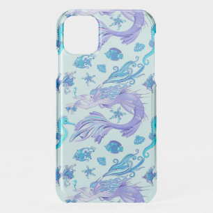 Mystic Mermaid Fairy Purple Creature Ceramic Tile iPhone 11 Case