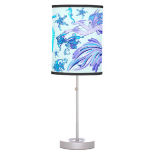 Mystic Mermaid Fairy Purple Creature Table Lamp