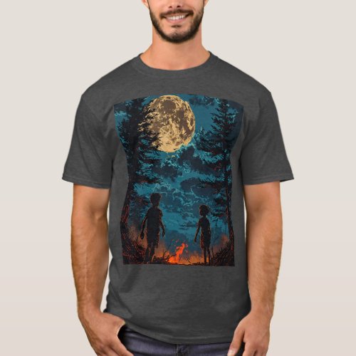 Mystic Moon and Enchanted Forest T_Shirt