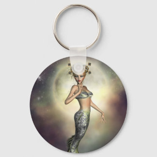 Mystic Moon Mermaid Keychain