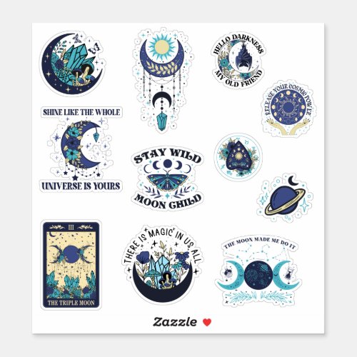 Mystic Moon Witch Sticker Pack