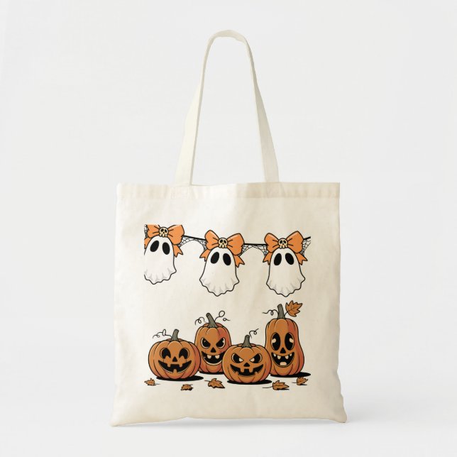 Mystic Moon Witch Tote Bag – Dark Halloween Canvas (Front)
