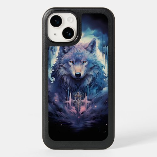 Mystic Moon Wolf Guardian OtterBox iPhone 14 Case