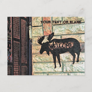 Mystic Moose - Tzfat Holiday Postcard