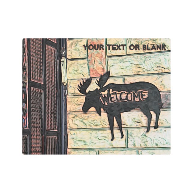 Mystic Moose - Tzfat Metal Print (Front)